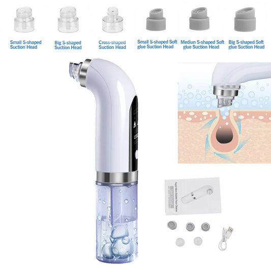 USB Rechargeable Blackhead Remover Pore Vacuum Cleaner Facial Device