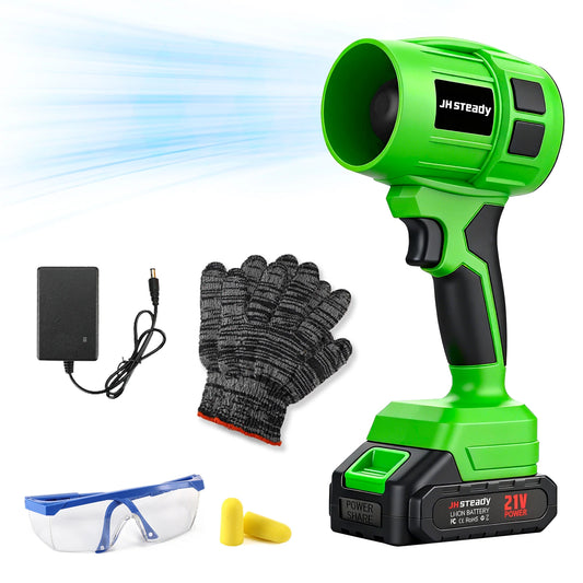 Turbo Jet 21V Cordless Leaf Blower Handheld With 4000mAh Battery