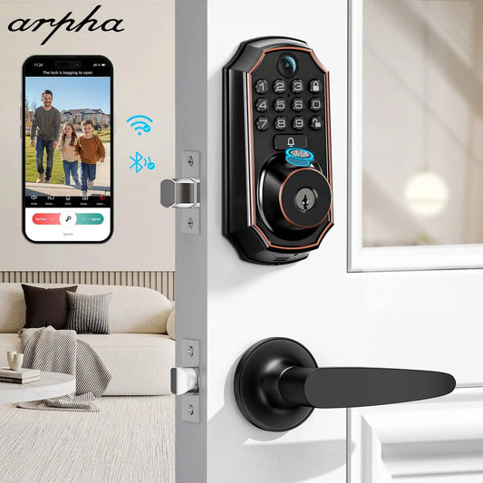 Arpha D289L Smart Lock WiFi Video Doorbell with Fingerprint