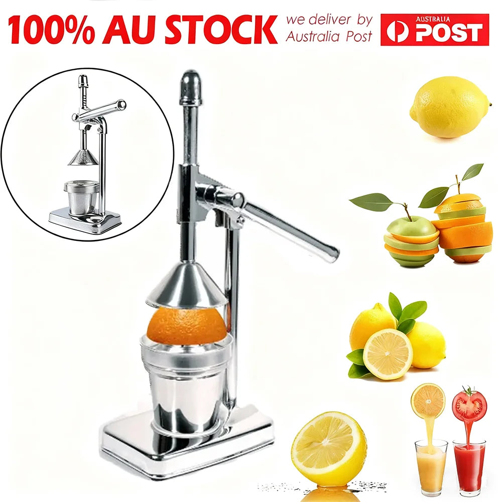 Stainless Steel Manual Juicer Handheld Fruit Orange Juice Maker Citrus Press